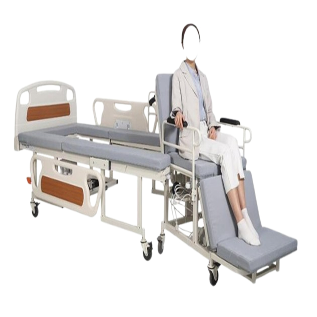 Electric And Manual Home Care Bed With Wheelchair<br><span style="font-size:15px; color: #7d879c;"> I-SEA-FE-16 </span>