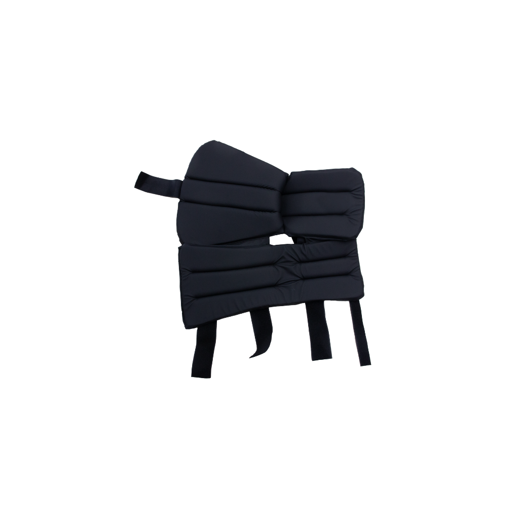 Black And Red Fin Half Boot Stirrup Pad <br><span style="font-size:15px; color: #7d879c;"> I-SEA-SPB-01R </span>